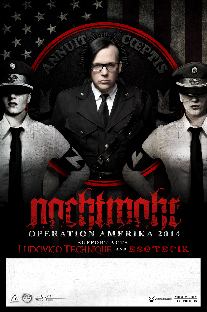 Nachtmahr - 2014 North American Tour Poster - Kallisti Design